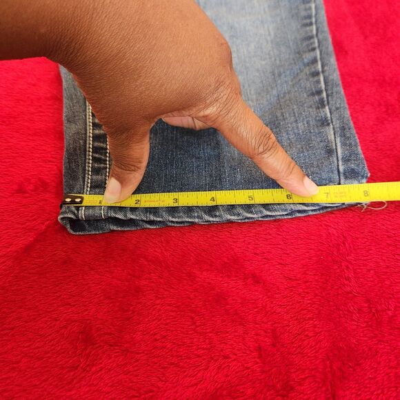 Village women’s blue denim jeans size 8 Bermuda Shorts Y2K - Picture 6 of 9